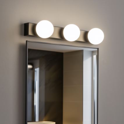 Brilagi - LED осветление за огледало за баня HOLLYWOOD 3xLED/3W/230V 39 cm IP44 черно