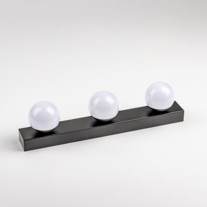Brilagi - LED осветление за огледало за баня HOLLYWOOD 3xLED/3W/230V 39 cm IP44 черно
