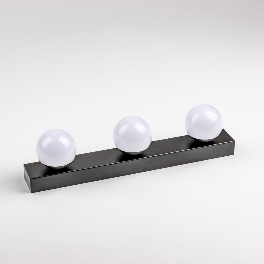 Brilagi - LED осветление за огледало за баня HOLLYWOOD 3xLED/3W/230V 39 cm IP44 черно