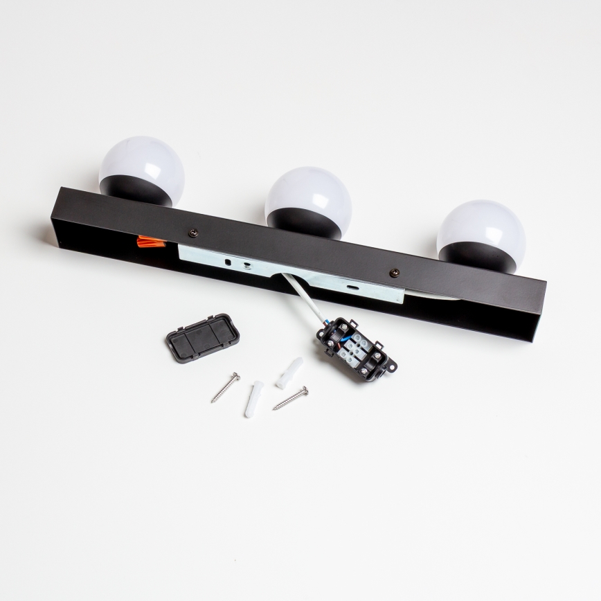 Brilagi - LED осветление за огледало за баня HOLLYWOOD 3xLED/3W/230V 39 cm IP44 черно