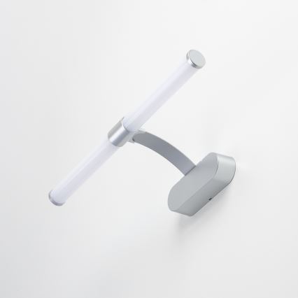 Brilagi - LED осветление 2 в 1 за огледало за баня TUBEO LED/6W/230V 40 cm IP44 сребристо