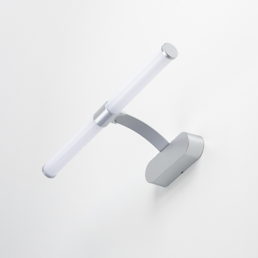 Brilagi - LED осветление 2 в 1 за огледало за баня TUBEO LED/6W/230V 40 cm IP44 сребристо