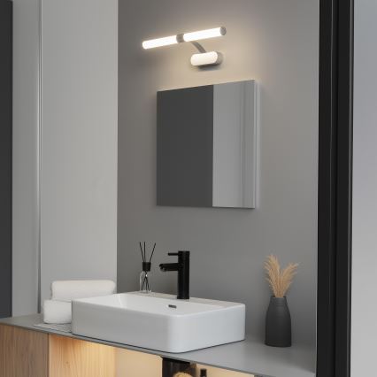 Brilagi - LED осветление 2 в 1 за огледало за баня TUBEO LED/6W/230V 40 cm IP44 сребристо