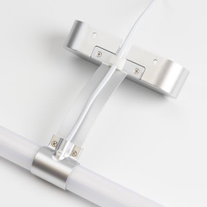 Brilagi - LED осветление 2 в 1 за огледало за баня TUBEO LED/6W/230V 40 cm IP44 сребристо