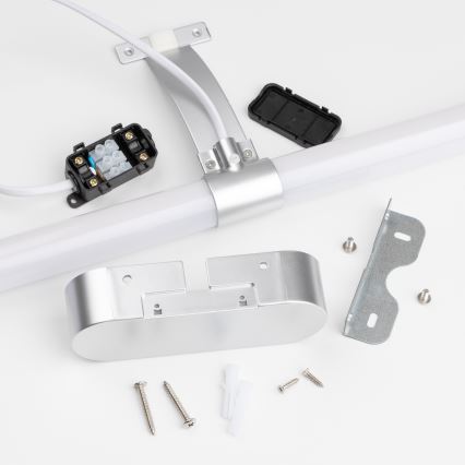 Brilagi - LED осветление 2 в 1 за огледало за баня TUBEO LED/6W/230V 40 cm IP44 сребристо