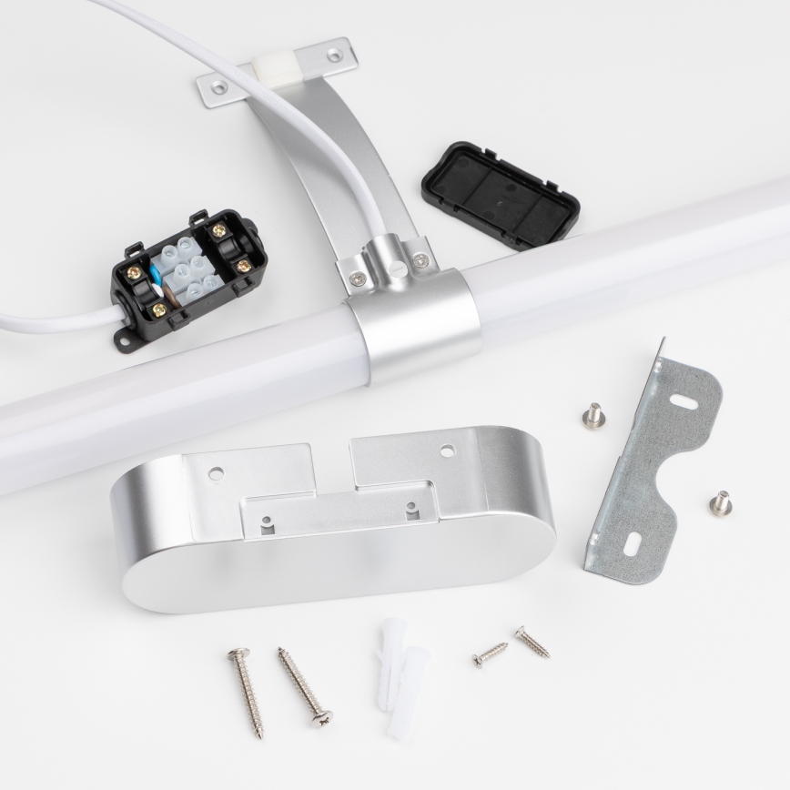 Brilagi - LED осветление 2 в 1 за огледало за баня TUBEO LED/6W/230V 40 cm IP44 сребристо