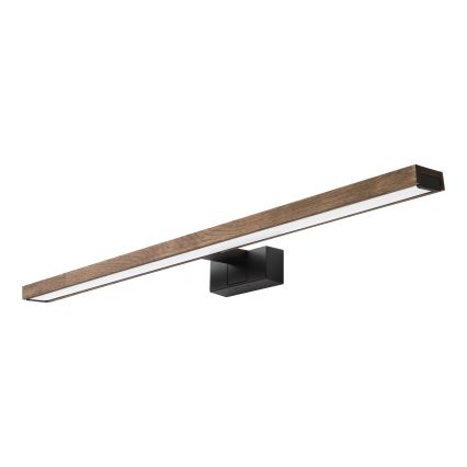 Brilagi - LED осветление за огледало за баня WOODY MIRROR 3v1 LED/15W/230V 80 cm IP44 черно/дъб орех