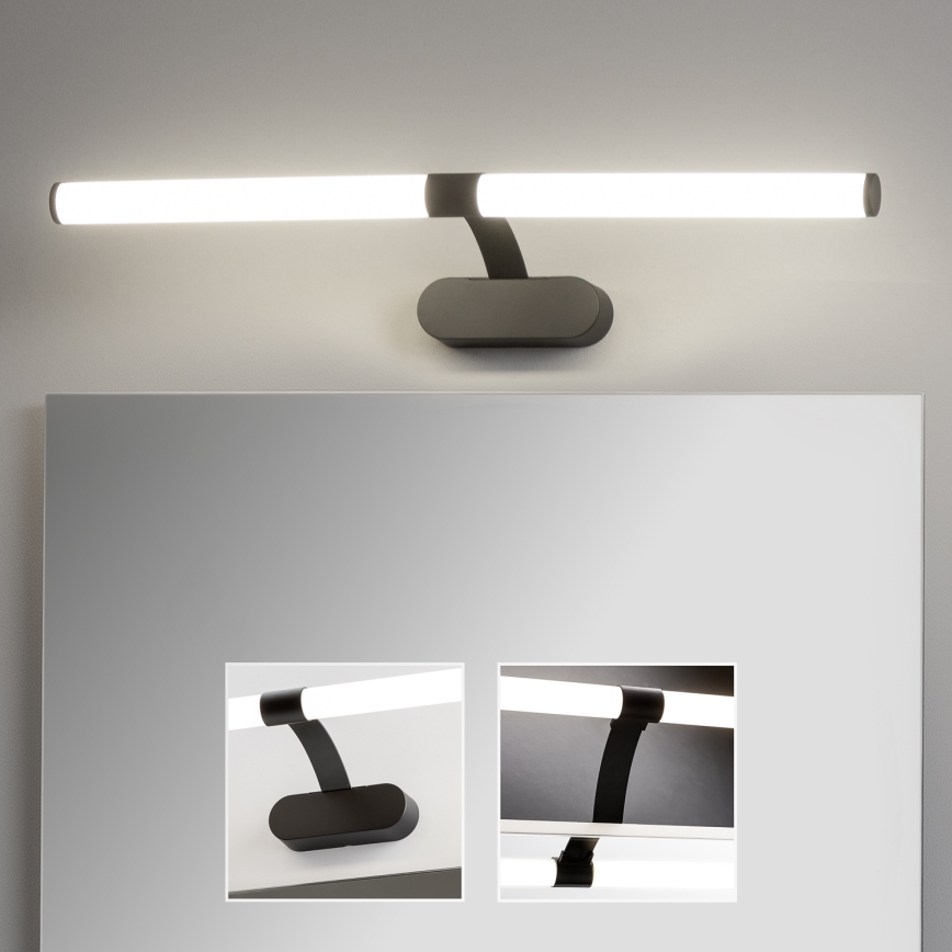 Brilagi - LED осветление за огледало за баня 2 в 1 TUBEO LED/8W/230V 60 см IP44 черно