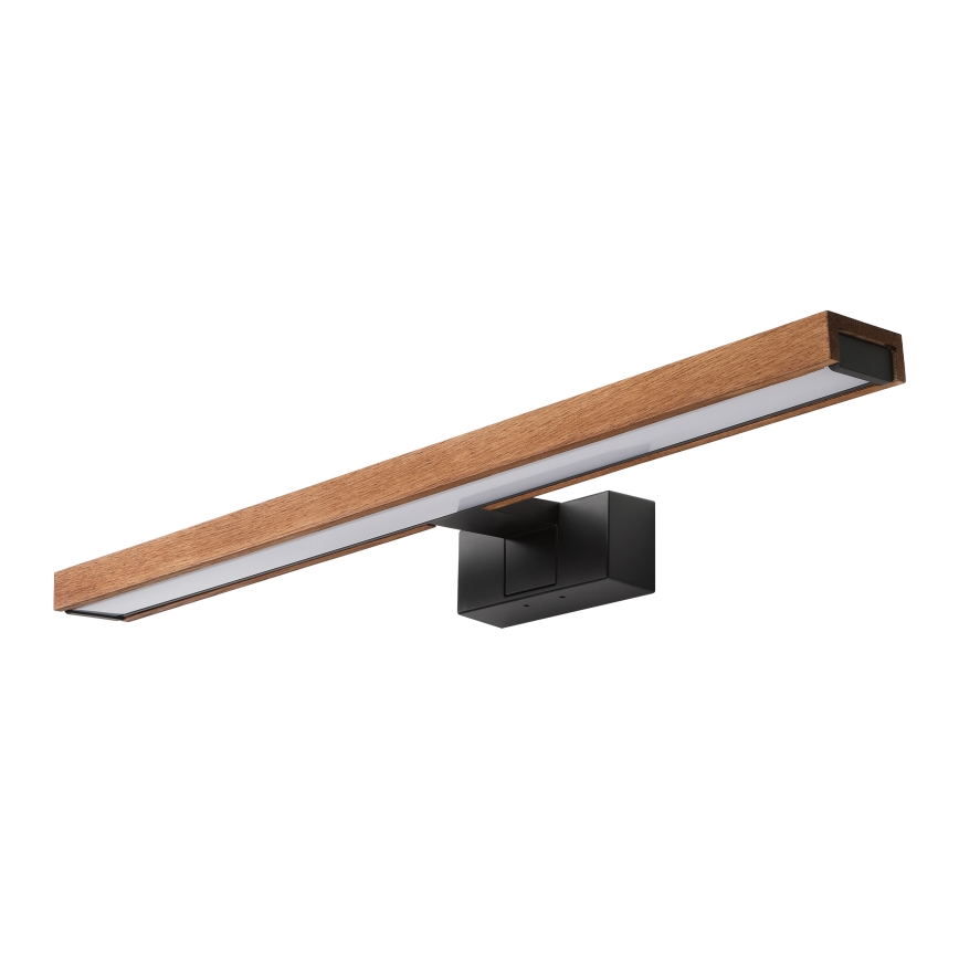 Brilagi - LED осветление за огледало в банята 3 в 1 WOODY MIRROR LED/12W/230V 60 см IP44 черно/дъб череша