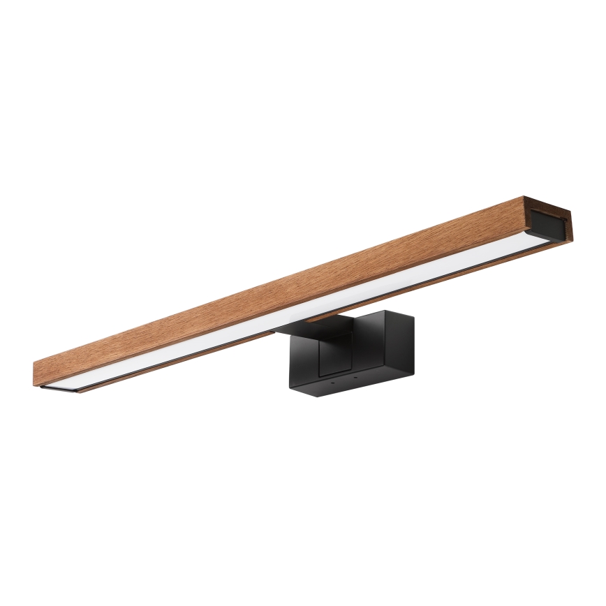 Brilagi - LED осветление за огледало в банята 3 в 1 WOODY MIRROR LED/12W/230V 60 см IP44 черно/дъб череша