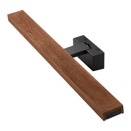 Brilagi - LED осветление за огледало в банята 3 в 1 WOODY MIRROR LED/12W/230V 60 см IP44 черно/дъб череша