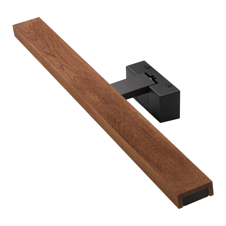 Brilagi - LED осветление за огледало в банята 3 в 1 WOODY MIRROR LED/12W/230V 60 см IP44 черно/дъб череша