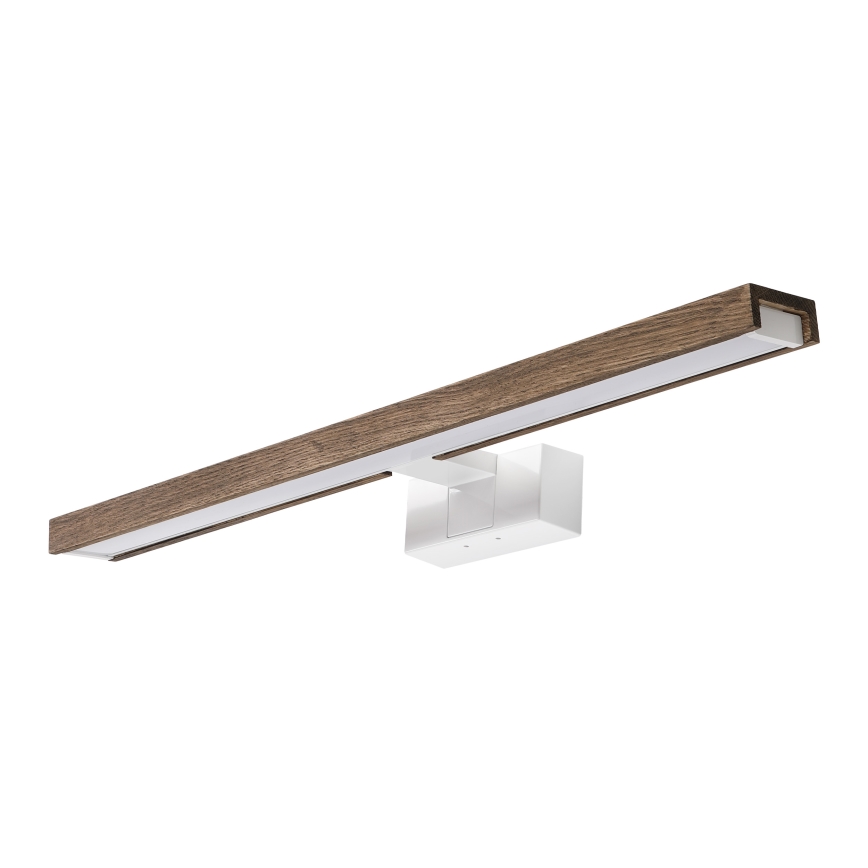 Brilagi - LED осветление за баня за огледало 3v1 WOODY MIRROR 3v1 LED/12W/230V 60 cm IP44 бяло/дъб орех