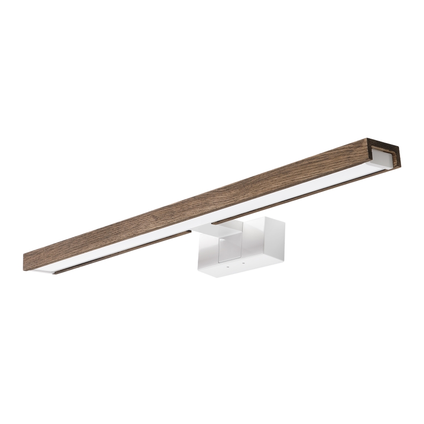 Brilagi - LED осветление за баня за огледало 3v1 WOODY MIRROR 3v1 LED/12W/230V 60 cm IP44 бяло/дъб орех