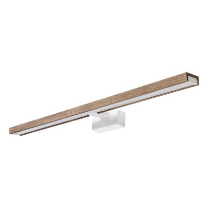 Brilagi - LED осветление за огледало за баня 3в1 WOODY MIRROR LED/15W/230V 80 cm IP44 бял/дъб орех
