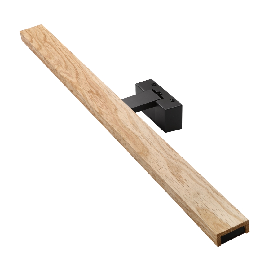 Brilagi - LED осветление за огледало за баня 3 в 1 WOODY MIRROR LED/15W/230V 80 cm IP44 черно/дъб