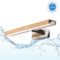 Brilagi - LED осветление за огледало за баня 3 в 1 WOODY MIRROR LED/8W/230V 40 cm IP44 лъскав хром/дъб