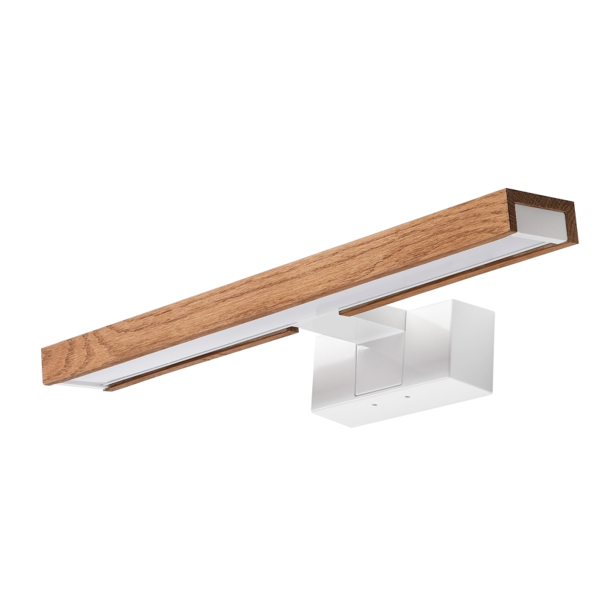 Brilagi - LED осветление за огледало за баня 3 в 1 WOODY MIRROR LED/8W/230V 40 см IP44 бял/дъб череша