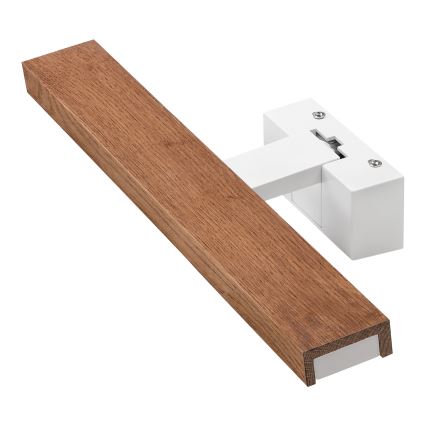 Brilagi - LED осветление за огледало за баня 3 в 1 WOODY MIRROR LED/8W/230V 40 см IP44 бял/дъб череша