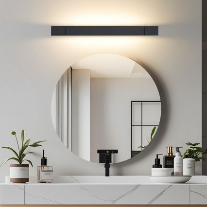 Brilagi - LED осветление за огледало за баня AQUA LINE LED/12W/230V 45 cm IP44 черно CRI 90