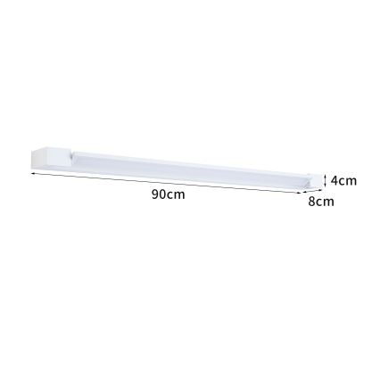 Brilagi - LED осветление за огледало за баня AQUA LINE LED/24W/230V 90 см IP44 бяло
