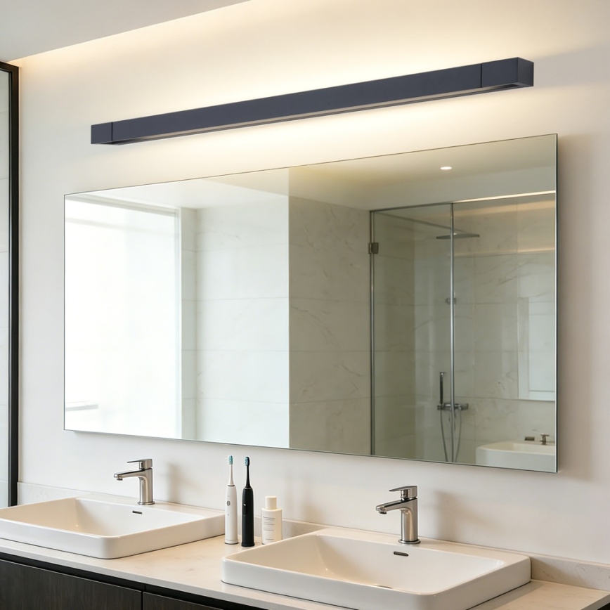 BRILAGI - LED осветление за огледало в банята AQUA LINE LED/28W/230V 100 cm IP44 черно CRI 90