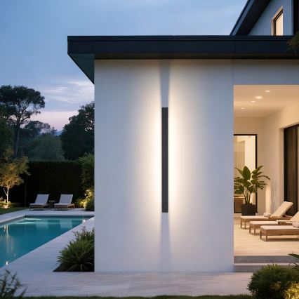 Brilagi - LED осветление за огледало за баня AQUA LINE LED/36W/230V 120 cm IP44 антрацит CRI 90