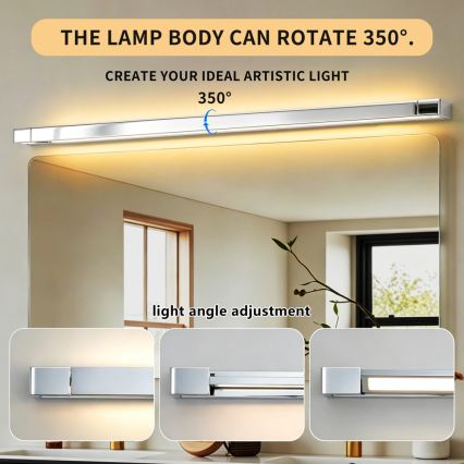 BRILAGI - LED огледално осветление за баня AQUA LINE LED/36W/230V 120 cm IP44 лъскав хром CRI 90