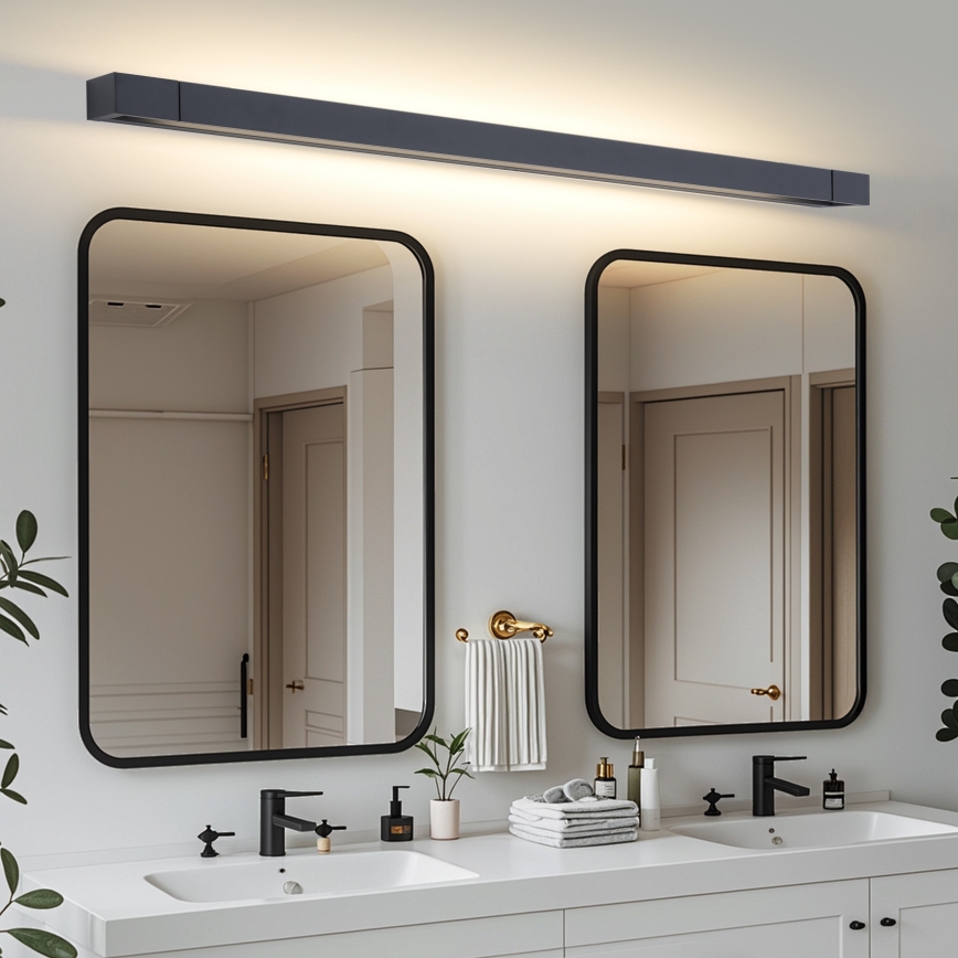 Brilagi - LED осветление за огледало за баня AQUA LINE LED/36W/230V 120 см IP44 черно