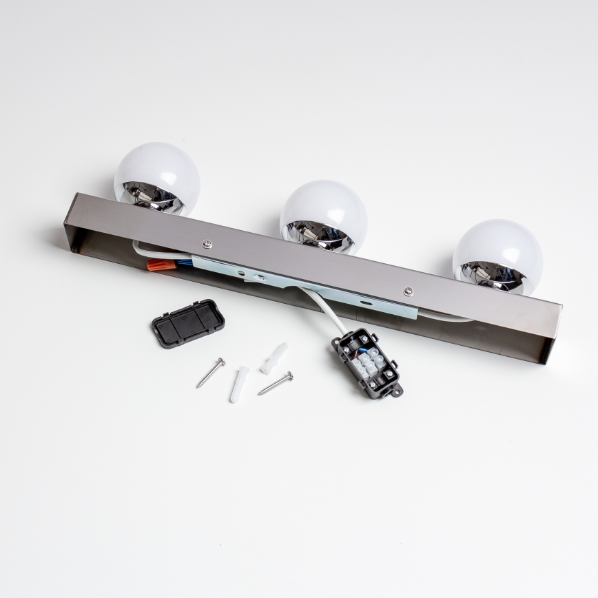 Brilagi - LED осветление за огледало за баня HOLLYWOOD 3xLED/3W/230V 39 cm IP44 лъскав хром