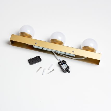 Brilagi - LED осветление за огледало за баня HOLLYWOOD 3xLED/3W/230V 39 cm IP44 златисто