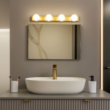 Brilagi - LED осветление за огледало HOLLYWOOD за баня 4xLED/3W/230V 53 cm IP44 златисто