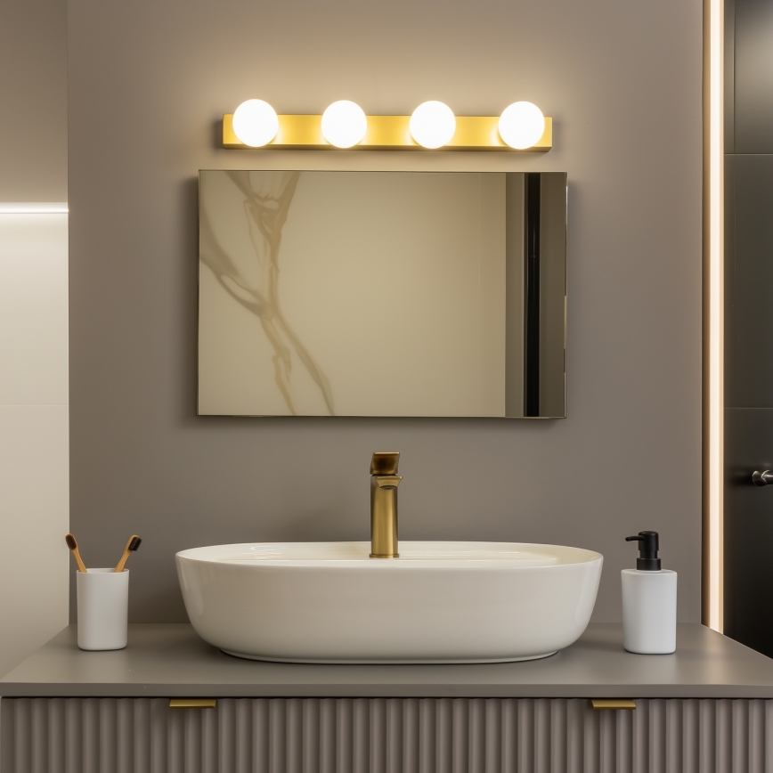 Brilagi - LED осветление за огледало HOLLYWOOD за баня 4xLED/3W/230V 53 cm IP44 златисто