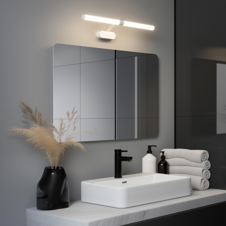 Brilagi - LED осветление за огледало за баня 2 в 1 TUBEO LED/8W/230V 60 cm IP44 бяло