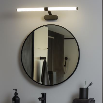 Brilagi - LED осветление за огледало за баня 2 в 1 TUBEO LED/8W/230V 60 см IP44 черно