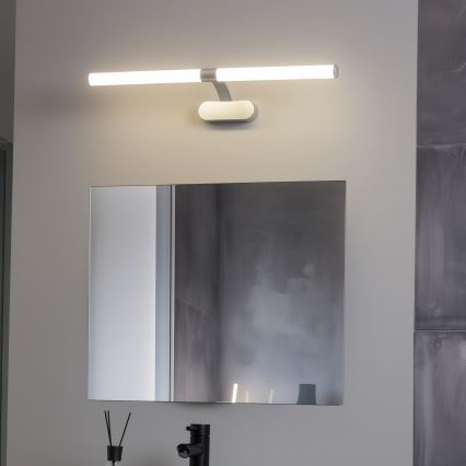 Brilagi - LED осветление за огледало за баня 2 в 1 TUBEO LED/8W/230V 60 cm IP44 сребристо