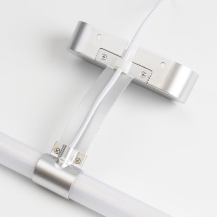 Brilagi - LED осветление за огледало за баня 2 в 1 TUBEO LED/8W/230V 60 cm IP44 сребристо