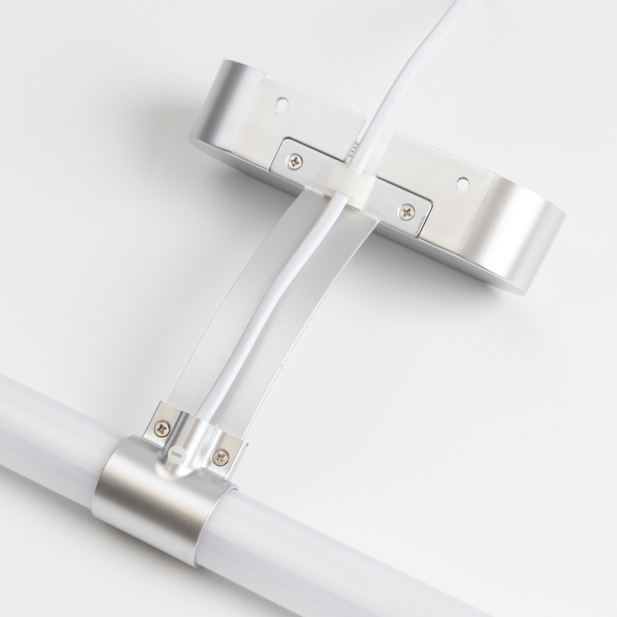 Brilagi - LED осветление за огледало за баня 2 в 1 TUBEO LED/8W/230V 60 cm IP44 сребристо