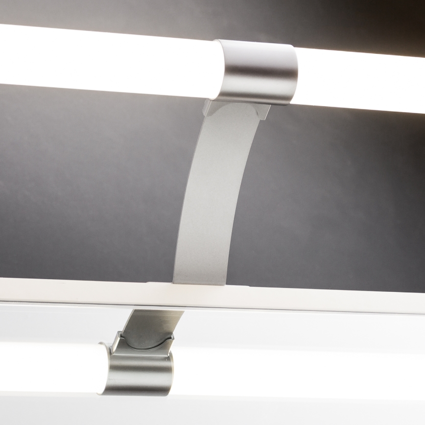 Brilagi - LED осветление за огледало за баня 2 в 1 TUBEO LED/8W/230V 60 cm IP44 сребристо