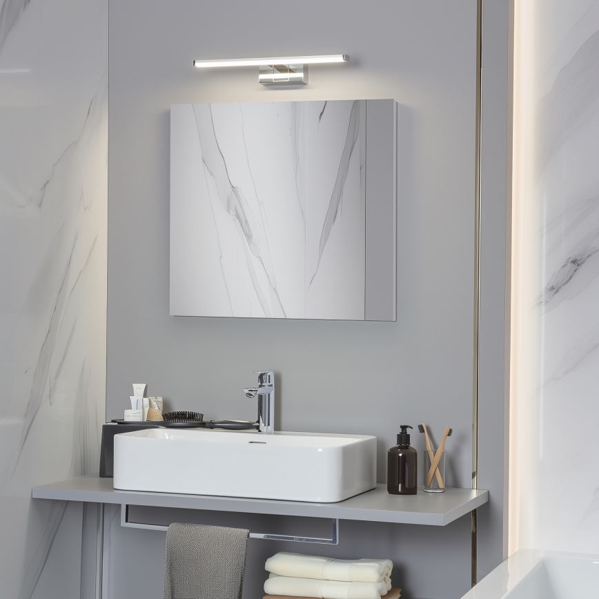 Brilagi - LED осветление 3 в 1 за огледало VESTRA LED/8W/230V 40 cm IP44 лъскав хром