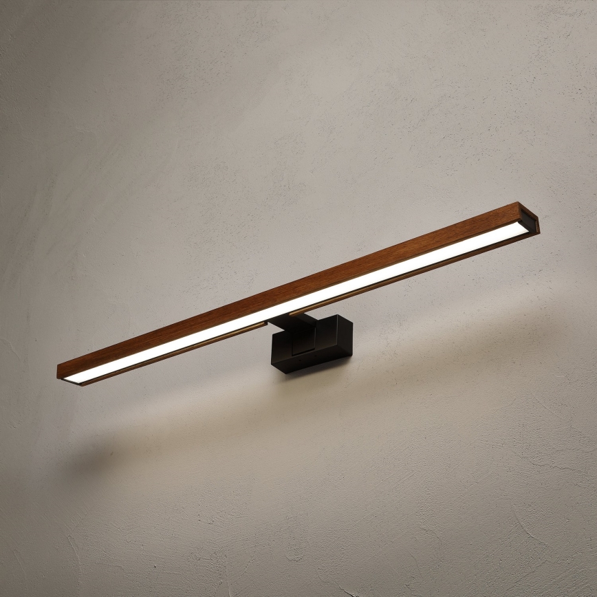 Brilagi - LED осветление за огледало за баня WOODY MIRROR 3 в 1 LED/15W/230V 80 cm IP44 черен/дъб череша