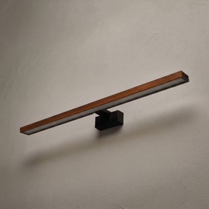Brilagi - LED осветление за огледало за баня WOODY MIRROR 3 в 1 LED/15W/230V 80 cm IP44 черен/дъб череша
