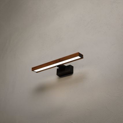 Brilagi - LED осветление за огледало за баня WOODY MIRROR 3 в 1 LED/8W/230V 40 cm IP44 черно/дъб