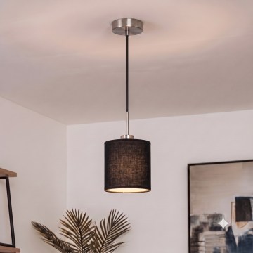 Brilagi - LED пендан на кабел NUBILA 1xE27/60W/230V пр. 14 см черен