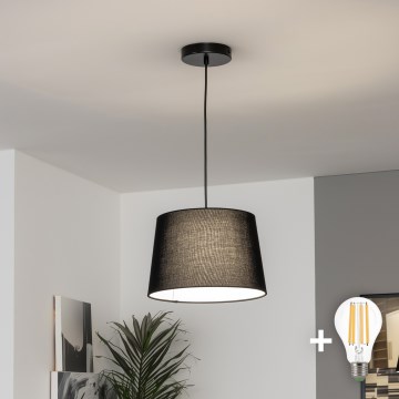 Brilagi - LED пендант на кабел CERIA 1xE27/40W/230V Ø 30 см черен