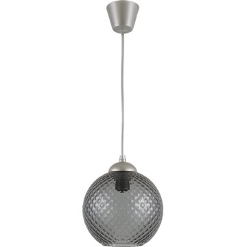Brilagi - LED пендант на кабел RETRO GLASS 1xE27/60W/230V Ø 18 см сребрист/опушено сиво