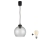 Brilagi - LED пендант на кабел RETRO GLASS 1xE27/60W/230V Ø 25 см черен/димчато сив