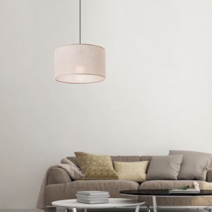 Brilagi - LED Пендел ANTHONY 1xE27/60W/230V дъб/бежов
