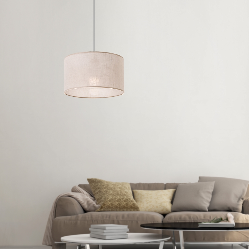 Brilagi - LED Пендел ANTHONY 1xE27/60W/230V дъб/бежов