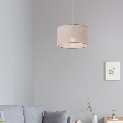 Brilagi - LED Пендел ANTHONY 1xE27/60W/230V дъб/бежов